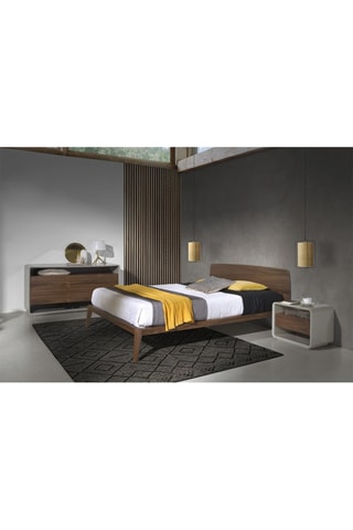 Comodino - Grigio e neutro - 55 x 45 x 40 cm