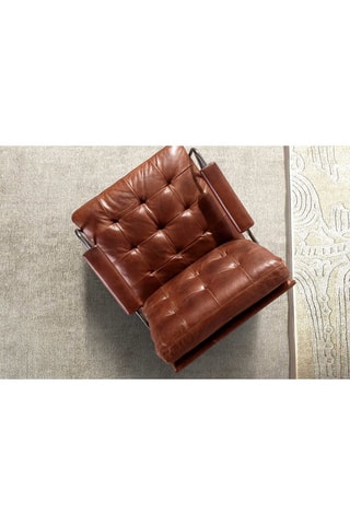 Poltrona - Cognac - In pelle