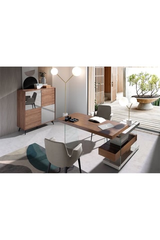 Lampada da terra - Dorato e bianco - 15 W