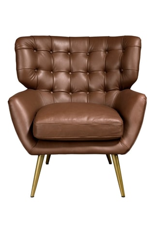 Poltrona - Marrone - In pelle