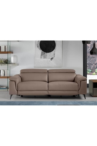 Divano - Marrone - 3 posti - In pelle