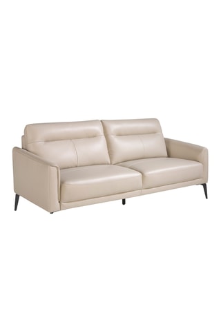 Divano - Grigio - 3 posti - In pelle