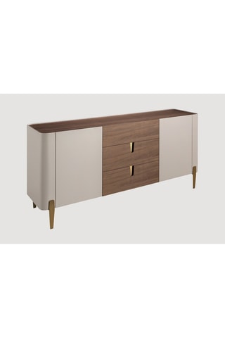 Credenza 2 ante in legno di noce - 180 x 47 x 80 cm
