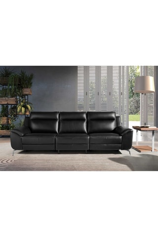 Divano in pelle - Nero