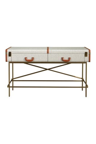 Console 2 cassetti in legno - 141 x 81 x 45 cm