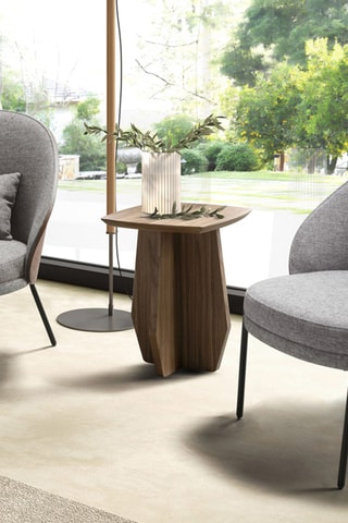 Poltrona - Grigio ed effetto noce