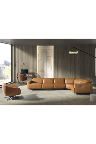 Poltrona - Marrone - In pelle