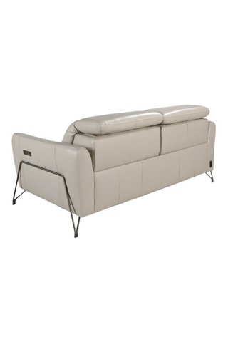 Divano - Beige - 2 posti - In pelle