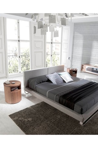 Comodino 1 cassetto - Effetto noce