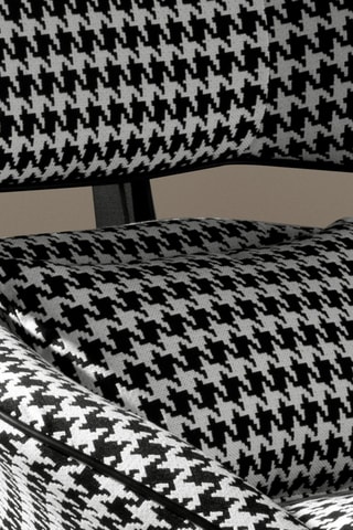 Poltrona - Nero e bianco - Tessuto