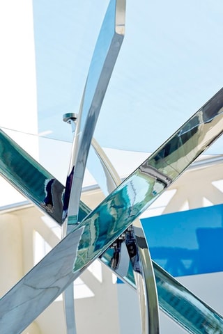 Tavolo da pranzo in vetro - 140 x 75 cm