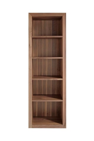 Libreria - Effetto noce - Struttura in legno placcato noce - 67 x 42 x 202 cm
