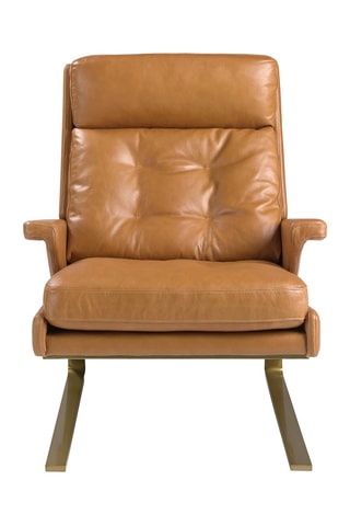 Poltrona in pelle - Cammello