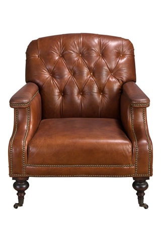 Poltrona - Cognac - In pelle