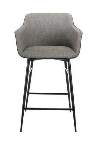 Sgabello da bar - Grigio e nero