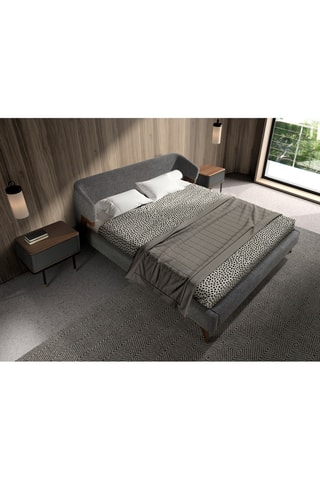 Letto in pino e noce