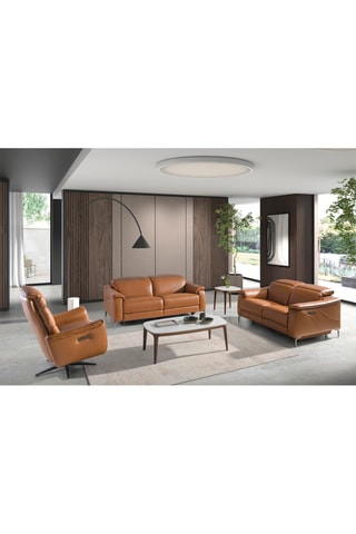 Poltrona - Marrone - In pelle