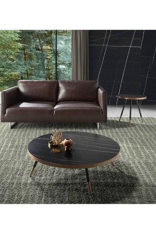 Tavolino in porcellana - 90 x 90 x 30 cm