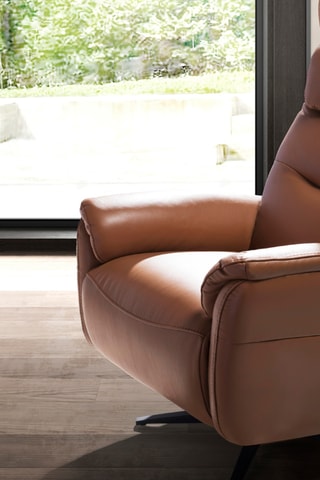 Poltrona - Marrone - In pelle