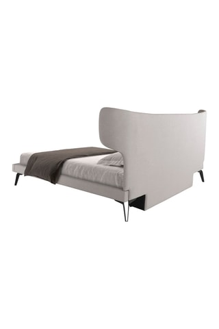 Letto - Struttura in legno - Grigio - 180 x 200 cm