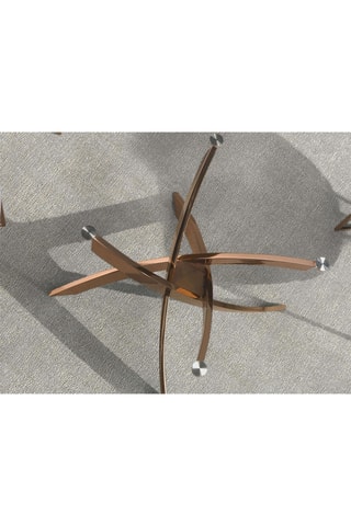 Tavolo da pranzo in vetro - 140 x 95 x 75 cm