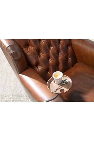 Poltrona - Marrone - In pelle