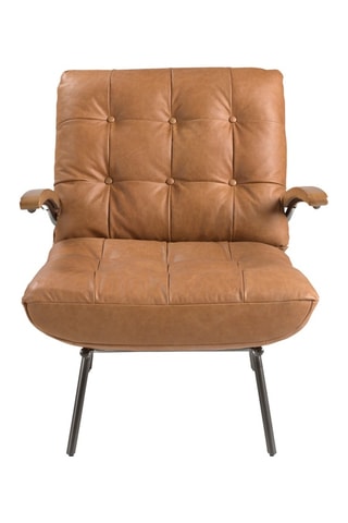 Poltrona - Marrone - In pelle