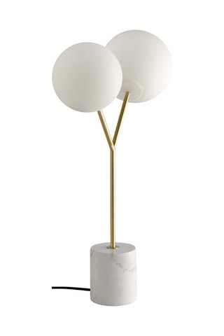 Lampada da tavolo - Dorato e bianco - 15 W