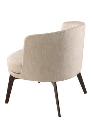 Poltrona - Crema e marrone - In tessuto