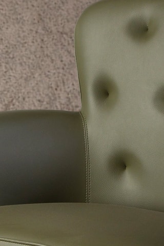 Poltrona - Verde - Effetto pelle