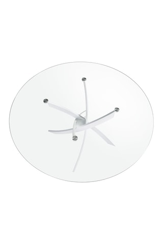 Tavolo da pranzo - Trasparente e bianco