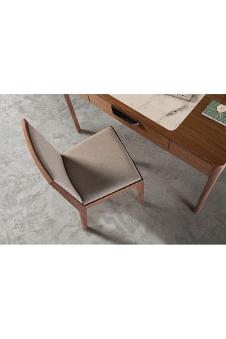 Scrivania - Effetto noce e bianco