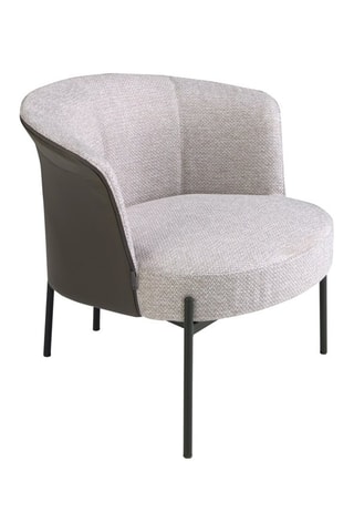 Poltrona - Grigio - Effetto pelle