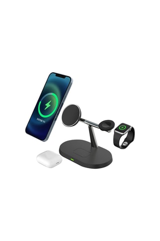 Caricabatteria wireless 3 in 1 15W - Nero - Eko