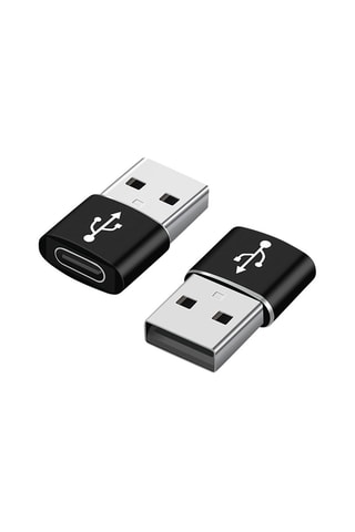 3 adattatori USB tipo-C verso USB - Nero