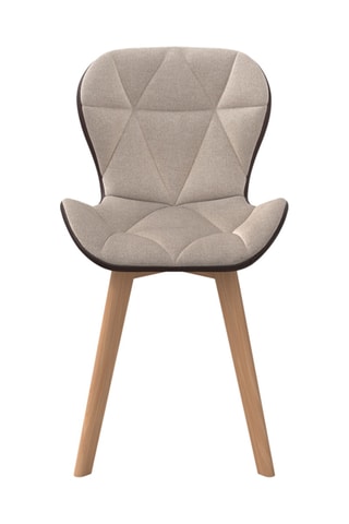 4 sedie in legno e hevea Gladys - 50 x 79 x 48 cm