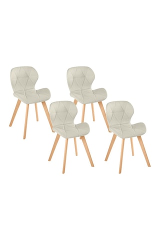 4 sedie in legno e faggio Gatsby - 47,5 x 50 x 79 cm