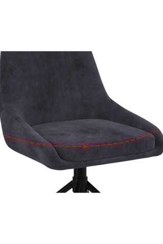 Sedie Olivia girevoli in velluto piedi in metallo - 47,5 x 54 x 79 cm– set x 2