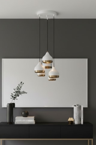 Lampadario - Bianco - 3 x 40 W