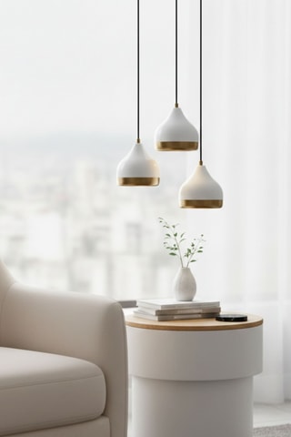 Lampadario - Bianco - 3 x 40 W