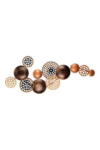 Decoração de parede Cardone - 90 x 8 x 42 cm - Bronze e dourado