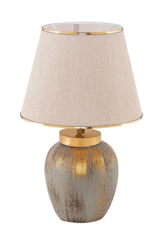 Lampada da tavolo -  Crema e dorato - 60 W