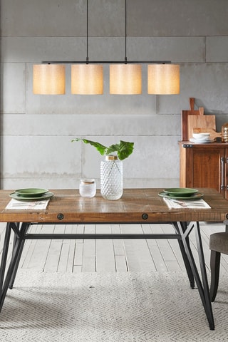 Lampadario Valiz - Nero e crema - 4 x 100 W