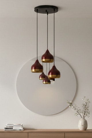 Lampadario - Bordeaux - 3 x 40 W