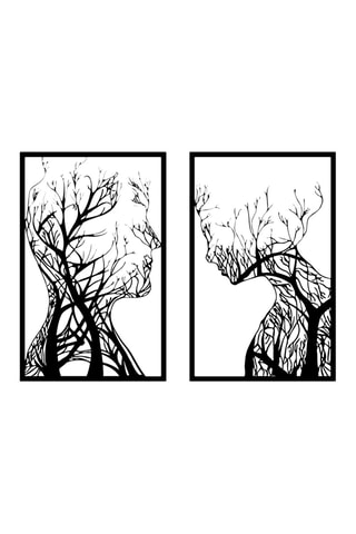 Decorazione da parete Lutuf - 86 x 635 cm - Nero