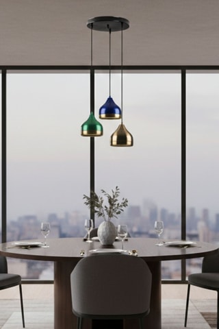 Lampadario - Multicolore - 3 x 40 W