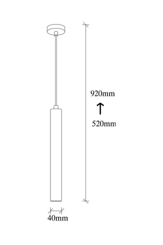 Lampadario LED Best - Nero - 3 W