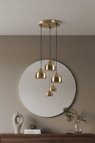 Lampadario - Dorato - 3 x 40 W