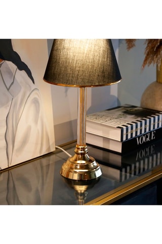 Lampada da tavolo Ayd - Nero e dorato - 60 W