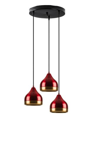 Lampadario - Rosso - 3 x 40 W
